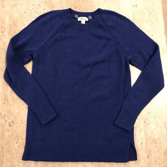 Style & Co Royal Blue Sweater w/ Matching Scarf Size S - Picture 2 of 6